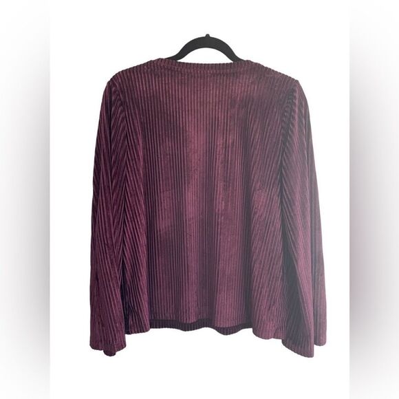 Anthro Dantelle Ribbed Velvet Top Size M - Picture 2 of 4